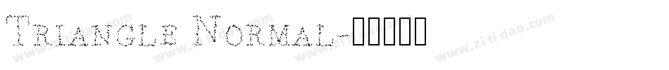 Triangle Normal字体转换